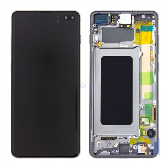 TOUCH+DISPLAY+FRAME SAMSUNG GALAXY S10 PLUS G975 NEGRO (SERVICE PACK GH82-18849A/18834A)